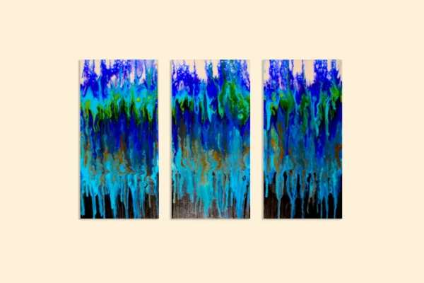 Triptych in Blues